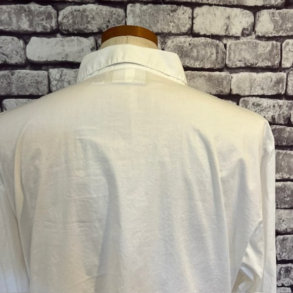 Chico's Design White Button Down Long Sleeve Blouse Size XL - Picture 7 of 9